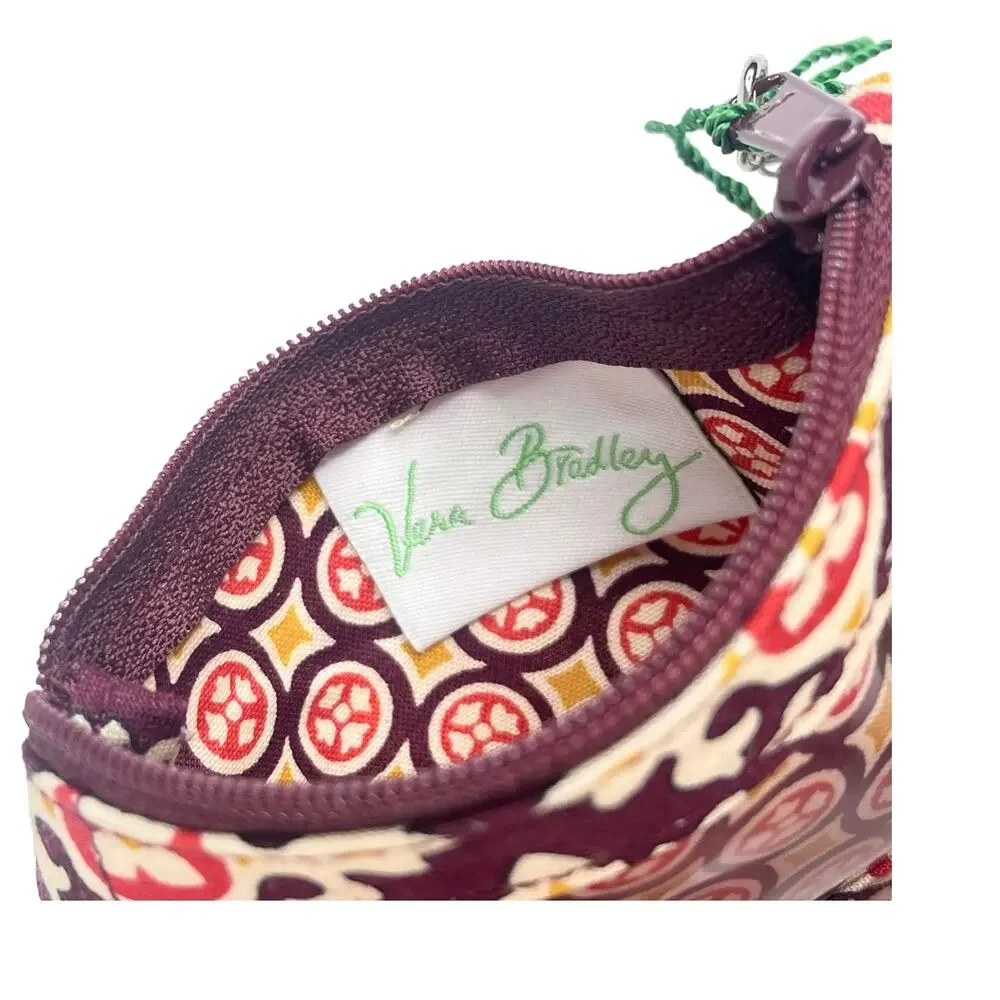 NEW Vera Bradley Clip Zip ID Case Medallion COIN PURSE Mini Card Wallet 5.5” NWT - Picture 4 of 8